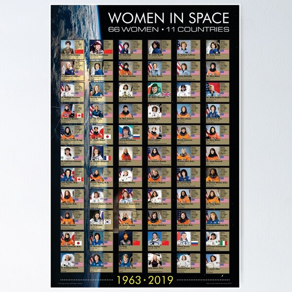 Item preview, Women In Space - 66 Women, 11 Countries designed and sold by DontGiveaShirt.