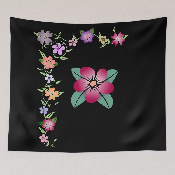 Item preview, Flower tendril, flowers, blossoms, floral, flowery, colorful designed and sold by rhnaturestyles.