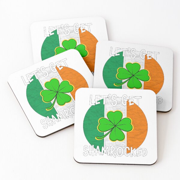 Item preview, Let's get shamrocked funny St. Patrick's Day design designed and sold by CarrieTDesigns.
