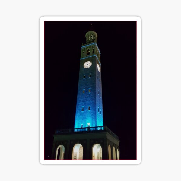 UNC-Chapel Hill Bell Tower at night Sticker