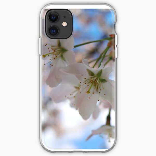Cherry Blossom and Blue Sky iPhone Soft Case