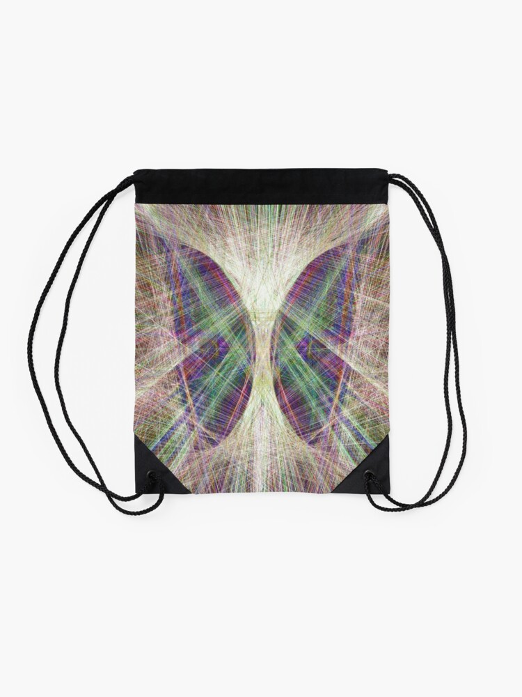 Alternate view of Linify Light butterfly Drawstring Bag