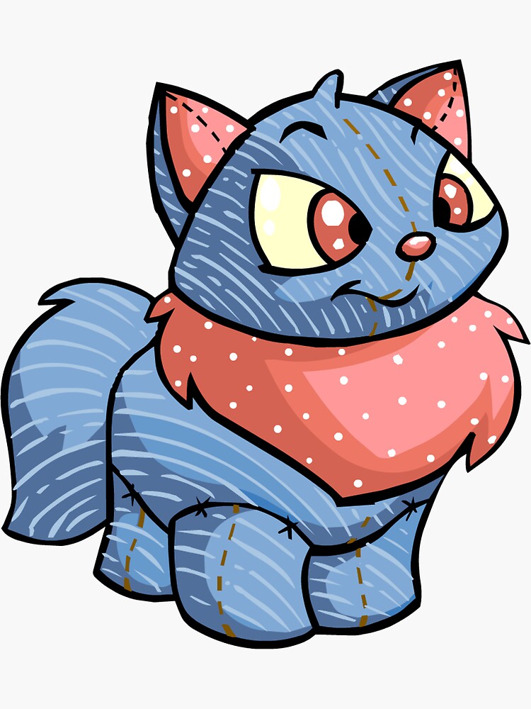 "Plushie Wocky - Neopets" Sticker for Sale by neostickers | Redbubble