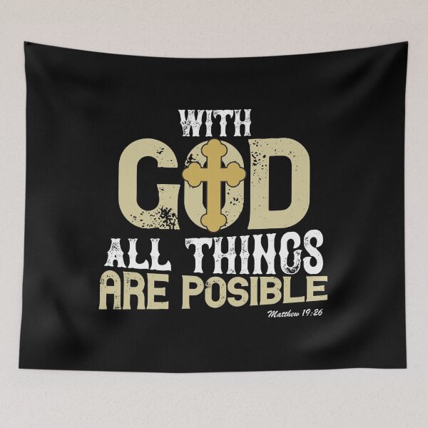 Item preview, With God all Things are Possible designed and sold by Hapoel.