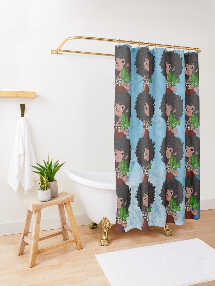 Alternate view of WORLD We Live In REPUBLIC OF FIJI with Dee Shower Curtain