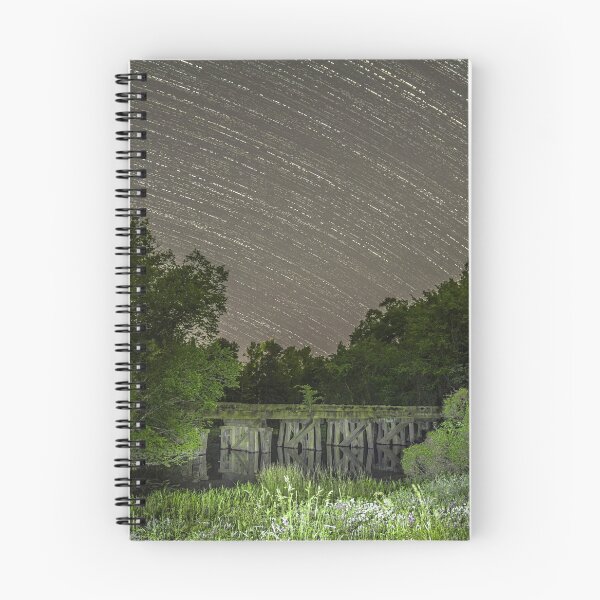 Item preview, stars dancing over an abandon train bridge designed and sold by aim4adventure.