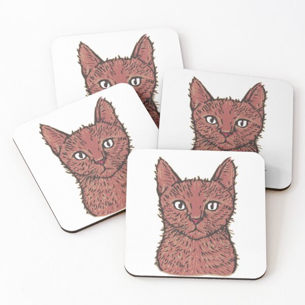 Item preview, cat art woodcut style  designed and sold by Krerk.