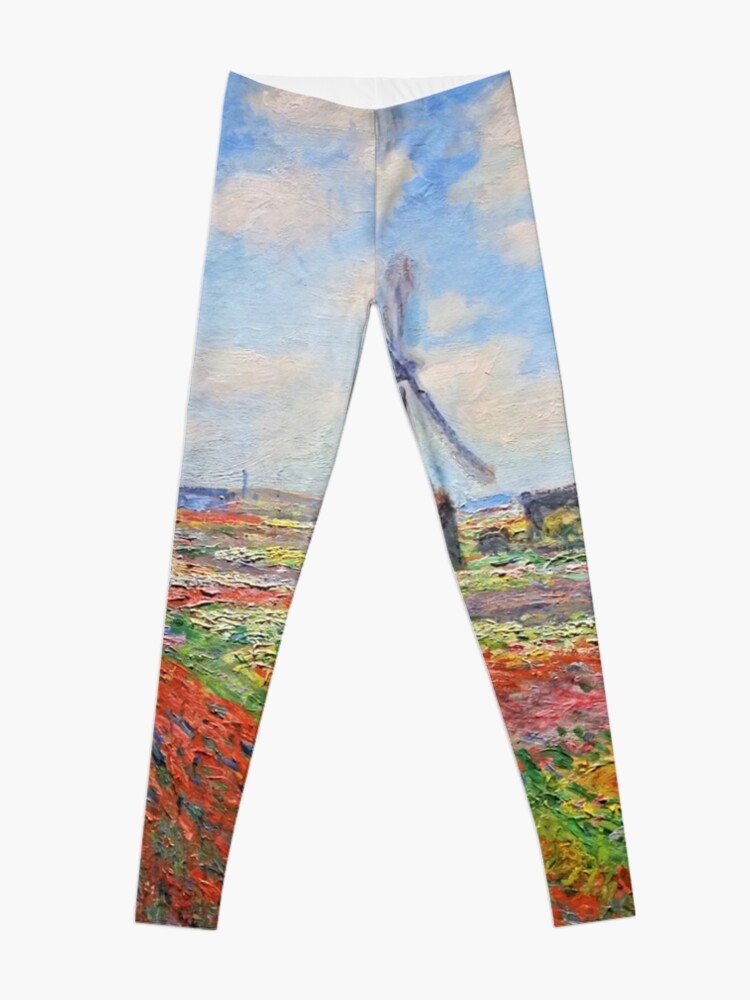 Claude Monet - Tulip Field In Holland Leggings for Sale by DevineDesignz