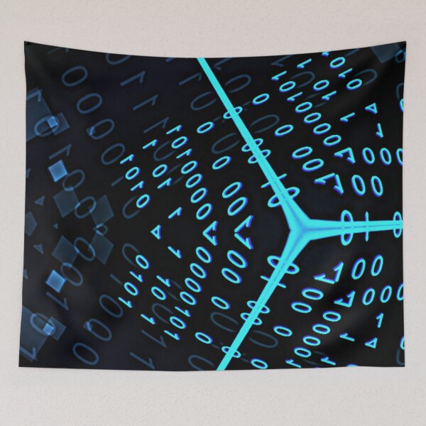 Item preview, Binar Code Abstract Artwork designed and sold by Simona Balan.