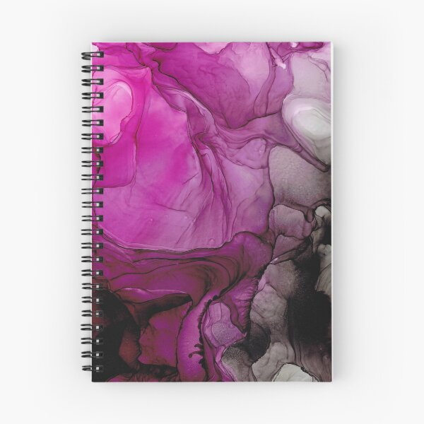 Item preview, Pink Purple Black Abstract 123 Alcohol Ink Painting by Herzart designed and sold by herzart.