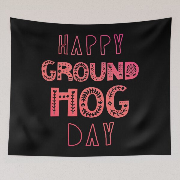 Item preview, Happy Groundhog Day designed and sold by ArqDezines.