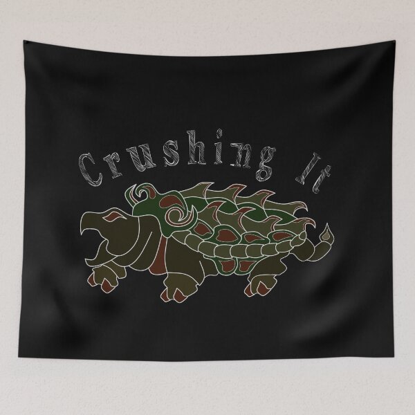 Item preview, Angry Alligator Snapping Turtle Crushing It designed and sold by grounds.