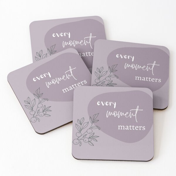Item preview, Every moment matters - lavender pastel orange plant designed and sold by RRdesigned.