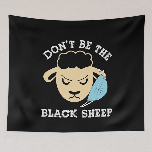 Item preview, Black Sheep Wearing Mask Wrong designed and sold by Mytoonsquad.
