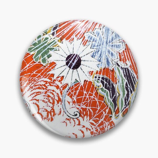 Item preview, Vintage Japanese Design burst of color and plants designed and sold by Rantan1618.