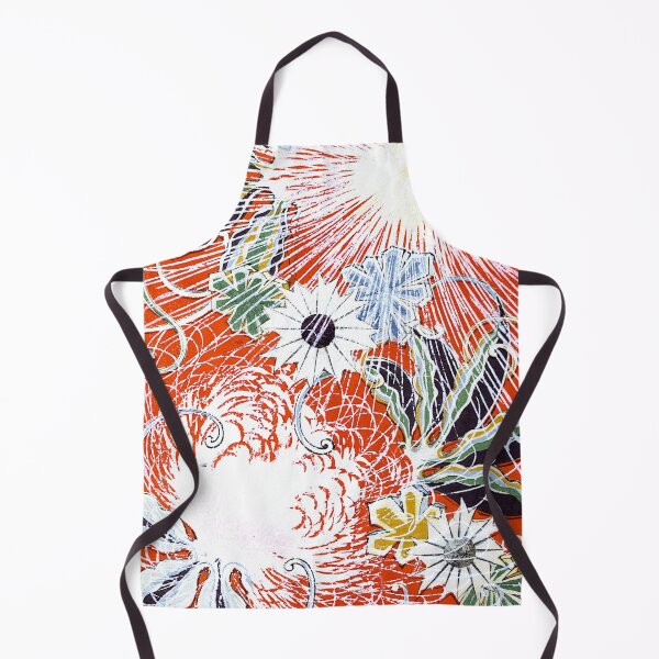 Item preview, Vintage Japanese Design burst of color and plants designed and sold by Rantan1618.