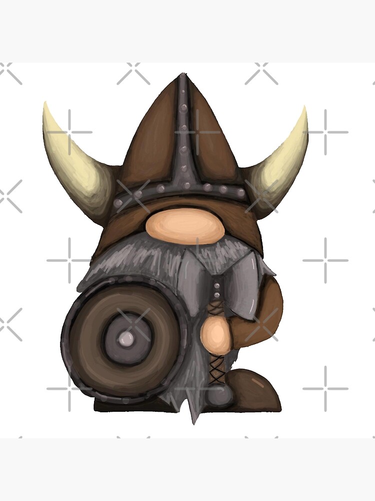  Viking Warrior Gnome Art Board Print