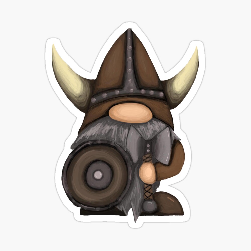  Viking Warrior Gnome Art Board Print