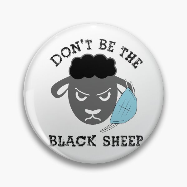 Item preview, Black Sheep Wearing Mask Wrong designed and sold by Mytoonsquad.