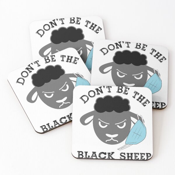 Item preview, Black Sheep Wearing Mask Wrong designed and sold by Mytoonsquad.