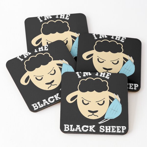Item preview, Black Sheep Wearing Mask Wrong designed and sold by Mytoonsquad.