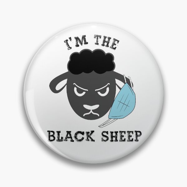 Item preview, Black Sheep Wearing Mask Wrong designed and sold by Mytoonsquad.