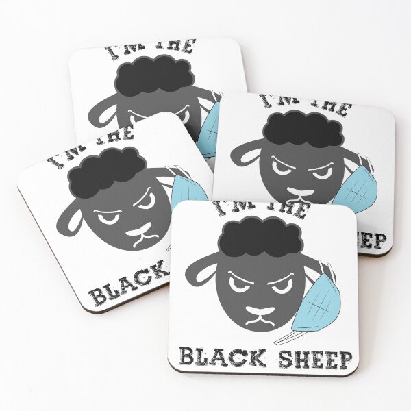 Item preview, Black Sheep Wearing Mask Wrong designed and sold by Mytoonsquad.