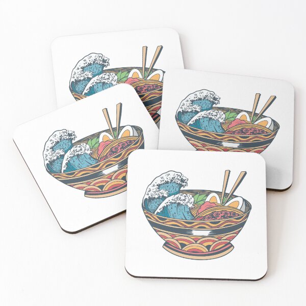 Item preview, Olas del océano en tazón de ramen designed and sold by OnepixArt.