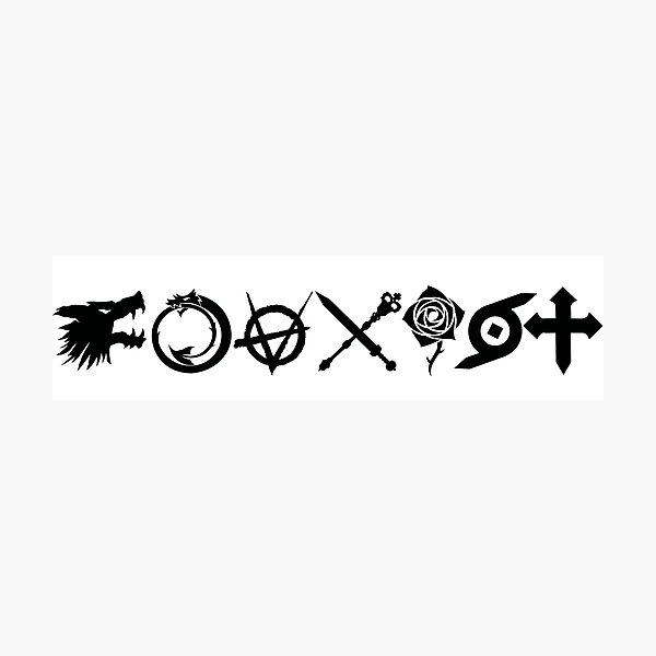 Coexist Vampire the Masquerade Clans (Beauty Edition) Photographic Print  for Sale by robotcal