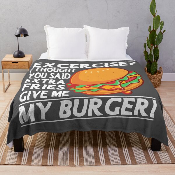 Item preview, Excercise I thought You Said Extra Fries Fitness Excercise Joke Pun designed and sold by eucagarland.