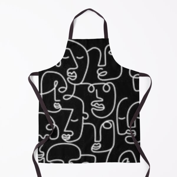Item preview, Doodle Faces On Black Background Emotions designed and sold by AMS-ART.