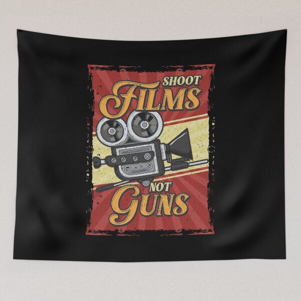 Item preview, Shoot Films Not Guns Pacifist Funny Director Pun designed and sold by perfectpresents.