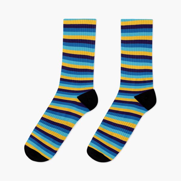Item preview, Modern minimalist stripe pattern - yellow and blues designed and sold by TalBright.