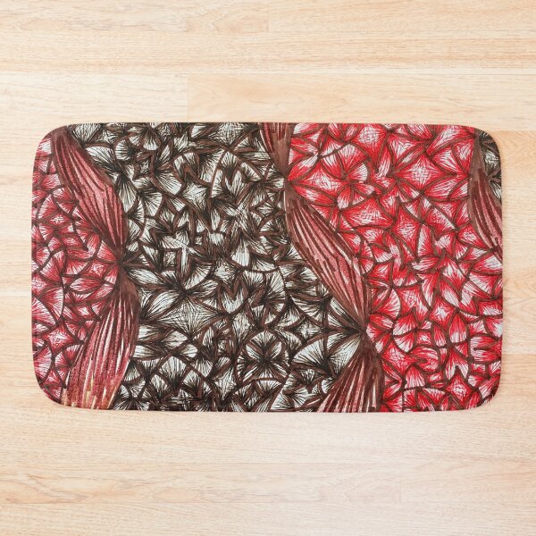Item preview, Brown and Red Abstract Ribbons designed and sold by artbyalette.