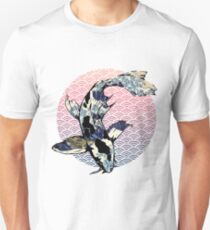Die große Welle vor Koi Unisex T-Shirt