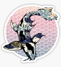 The Great Wave off Koi Sticker