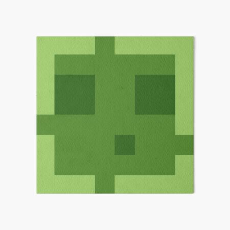 Minecraft Slime Art Board Prints Redbubble