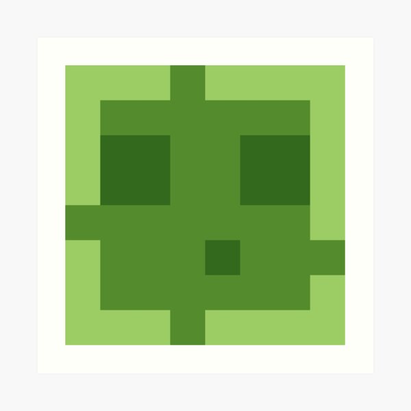 Minecraft Slime Art Prints Redbubble