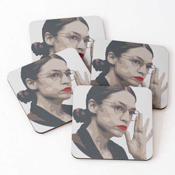 Item preview, AOC Alexandria Ocasio-Cortez (Red Lip Colorway) designed and sold by BCOD.