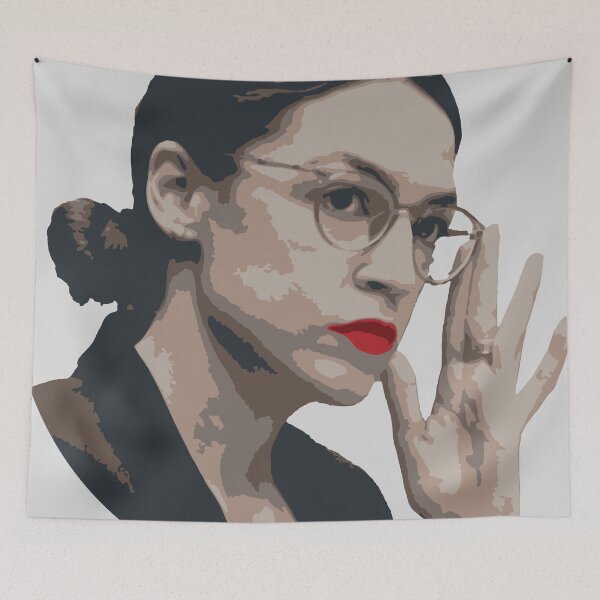 Item preview, AOC Alexandria Ocasio-Cortez (Red Lip Colorway) designed and sold by BCOD.