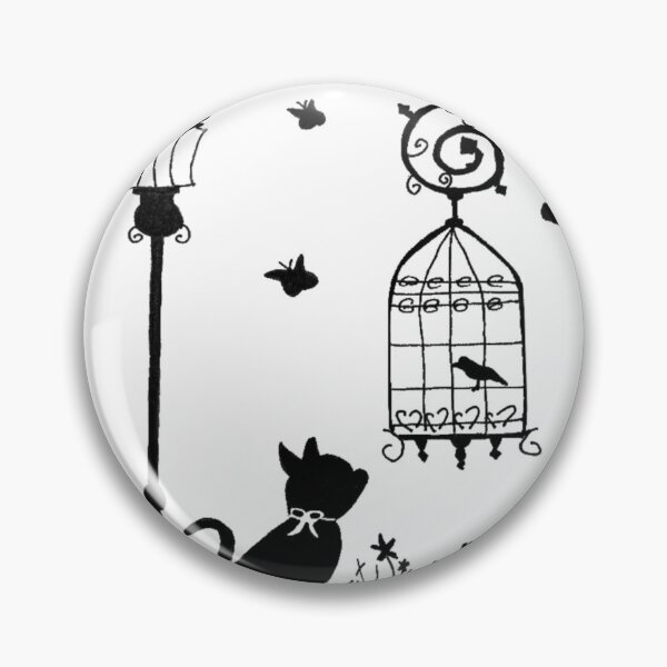 Item preview, Cat and a little bird designed and sold by shipperfangirl.