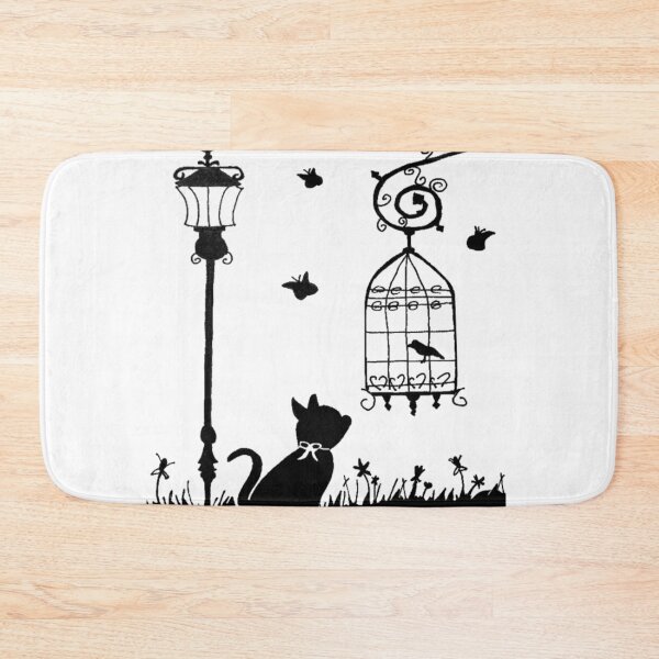 Item preview, Cat and a little bird designed and sold by shipperfangirl.
