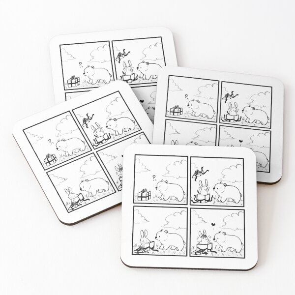 Item preview, Bear and Bunny // Gift // Comic strip designed and sold by Caspalpo.