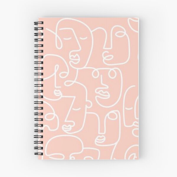 Item preview, Doodle Faces On Peach Background Emotions designed and sold by AMS-ART.