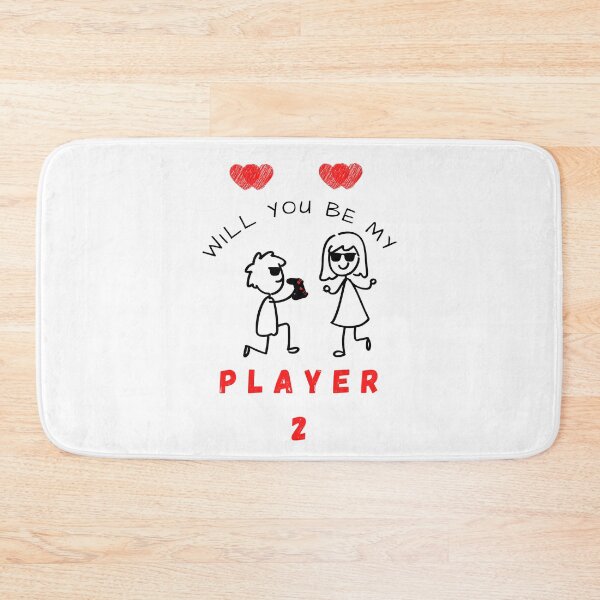 Item preview, Will You Be My Player 2 Funny Gaming Valentines Day Gift designed and sold by arteesy.