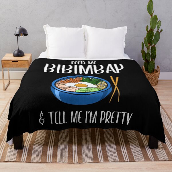 Item preview, Funny Korean Foodie Feed Me Bibimbap impresión designed and sold by jakehughes2015.