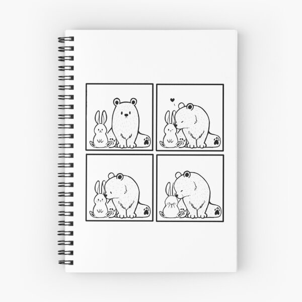 Item preview, Bear and Bunny // kiss // comic strip designed and sold by Caspalpo.