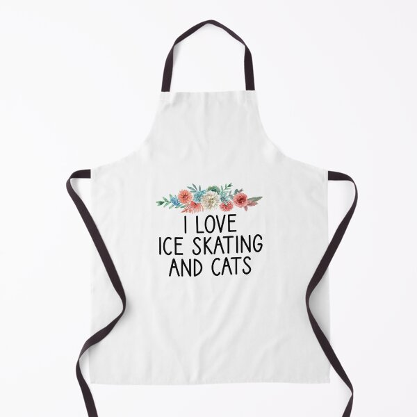 Item preview, I Love Ice Skating And Cats / Skater Player Gift Cat Lovers designed and sold by Chamssou.
