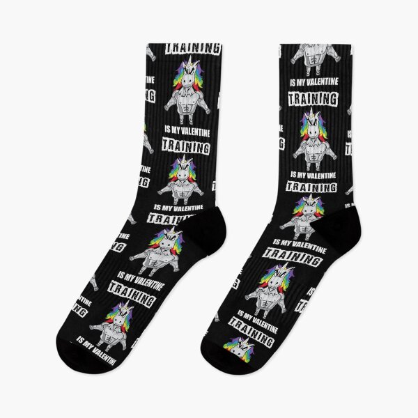 Item preview, Training Is My Valentine - Funny Valentine's Day Fitness Unicorn designed and sold by LordAudes.