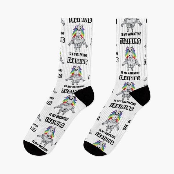Item preview, Training Is My Valentine - Funny Valentine's Day Fitness Unicorn designed and sold by LordAudes.